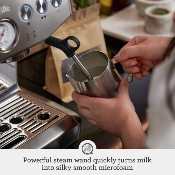 Breville Barista Express Impress Espresso Machine BES876BSS, Brushed Stainless Steel - Image 3