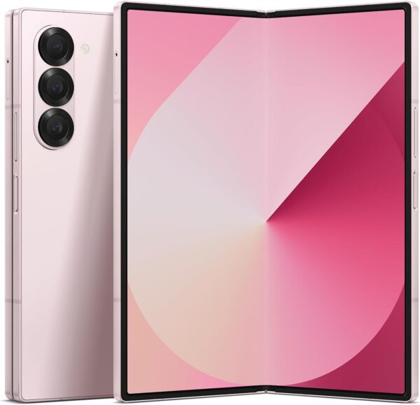 SAMSUNG Galaxy Z Fold 6 AI Cell Phone, 512GB Unlocked Android Smartphone, Circle to Search, Handsfree Live Interpreter, AI Photo Edits, Large Screen, 2024, US 1 Yr Manufacturer Warranty, Pink