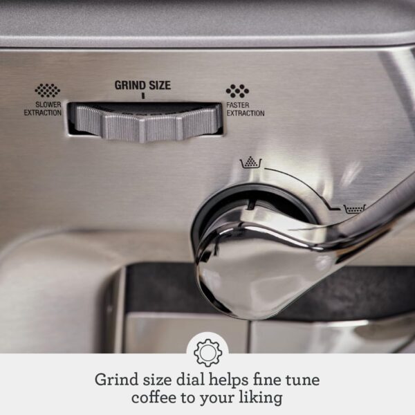 Breville Barista Express Impress Espresso Machine BES876BSS, Brushed Stainless Steel - Image 4