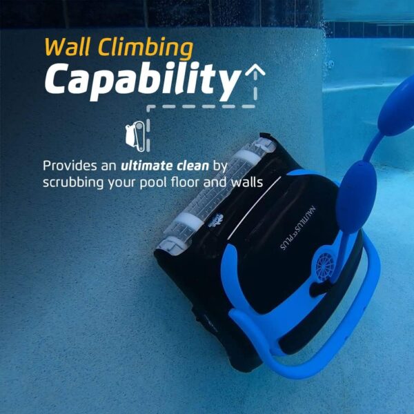Dolphin Nautilus CC Plus Wi-Fi Automatic Robotic Pool Vacuum Cleaner, Always Cleaning, Never Charging, with Wall Climbing Scrubber Brush, Ideal for In-Ground Pools up to 50 FT in Length - Image 7