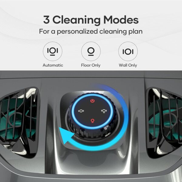 AIPER Cordless Robotic Pool Cleaner, WavePath Navigation, Wall-Climbing, Quad-Motor, 150 mins Runtime for Inground Pools up to 1,600 sq.ft, Seagull Pro ZT6002 - Image 8
