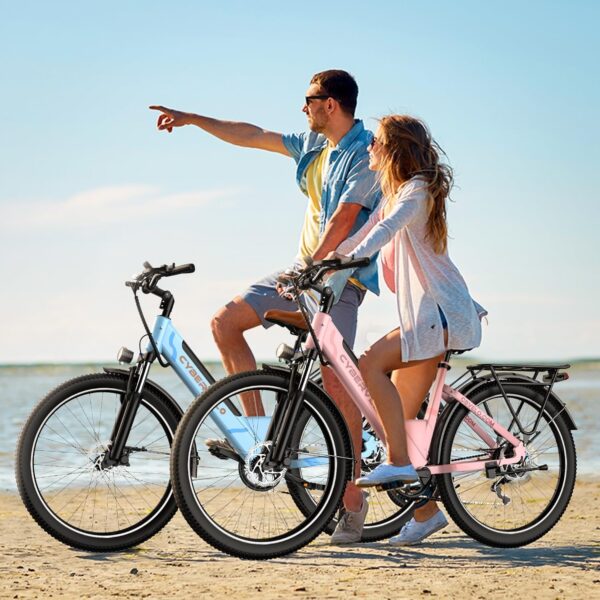 1000 Peak Electric Bike for Adults,up 80 Miles Removable Battery Ebike, 26" Electric E Bike with 7-Speed,Adult Electric Bicycles for Commute Beach Snow Womens All Terrain - Image 9