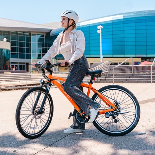 Jasion EB5 Electric Bike for Adults with Peak 500W Brushless Motor, 40Miles 20MPH Commuting Electric Mountain Bike with 360Wh Removable Battery, 7-Speed, 26" Tires and Front Fork Suspension - Image 6
