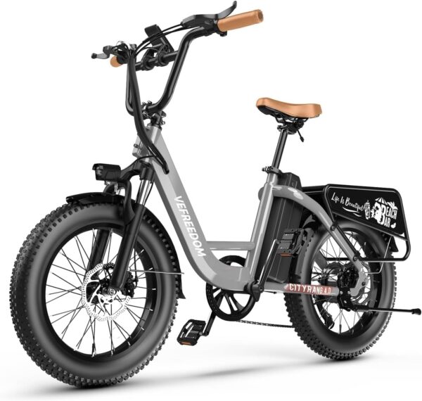 EUY Electric Bike for Adults with Peak 1500W Motor, 48V 20Ah Removable Battery Fast Ebike,Max 70Miles & 30MPH,20" x4.0 Fat Tire Commuting Electric Mountain Bike,7-Speed, Step-Thru Bicycle - Image 7