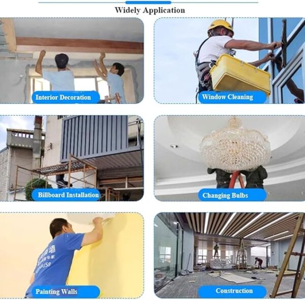Electric Scaffolding Lift Table, Mobile Non-Slip Lifting Platform Ladder, 500KG/1,102LBS Capacity, for Ceiling Cleaning & Painting (Rise Height: 6M/19.8FT) - Image 5