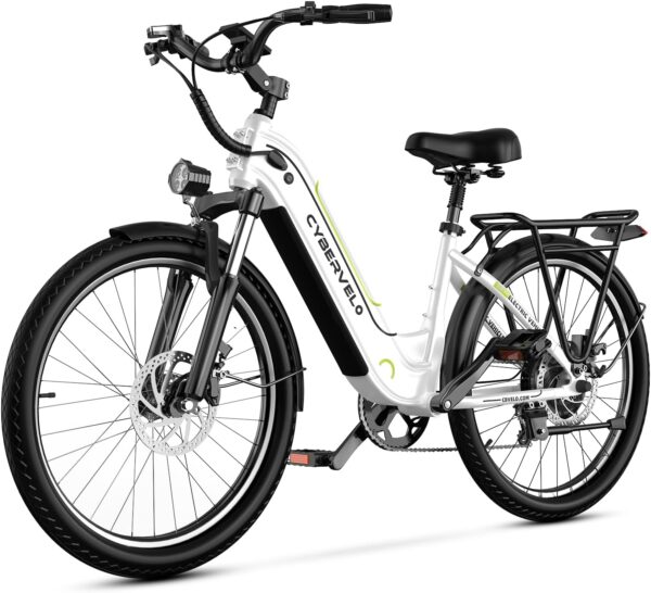 1000 Peak Electric Bike for Adults,up 80 Miles Removable Battery Ebike, 26" Electric E Bike with 7-Speed,Adult Electric Bicycles for Commute Beach Snow Womens All Terrain - Image 7