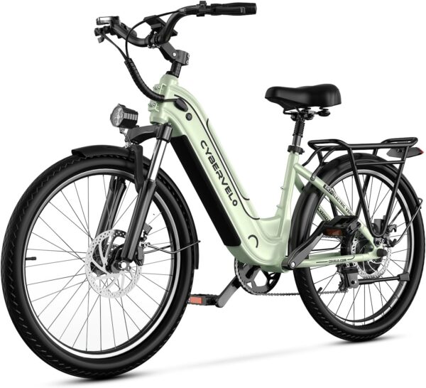 1000 Peak Electric Bike for Adults,up 80 Miles Removable Battery Ebike, 26" Electric E Bike with 7-Speed,Adult Electric Bicycles for Commute Beach Snow Womens All Terrain - Image 8
