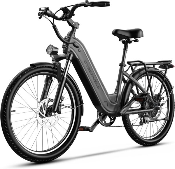 1000 Peak Electric Bike for Adults,up 80 Miles Removable Battery Ebike, 26" Electric E Bike with 7-Speed,Adult Electric Bicycles for Commute Beach Snow Womens All Terrain - Image 11